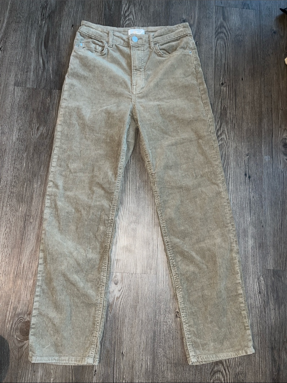 H&M Corduroy Pants in Light Khaki
